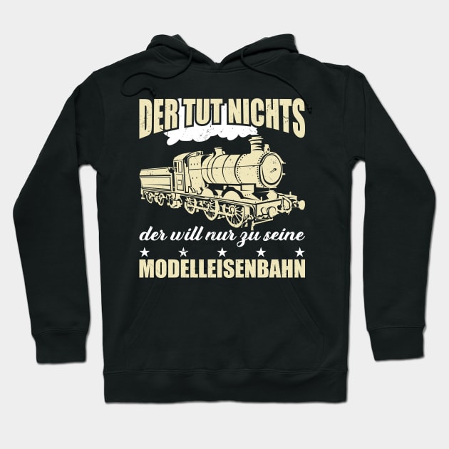 Model railway fan gift Hoodie by QQdesigns